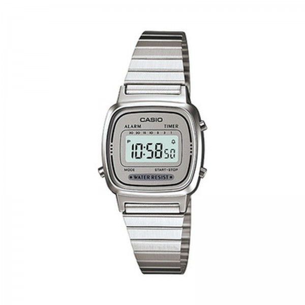 Casio LA670WA-7DF Silver Putih